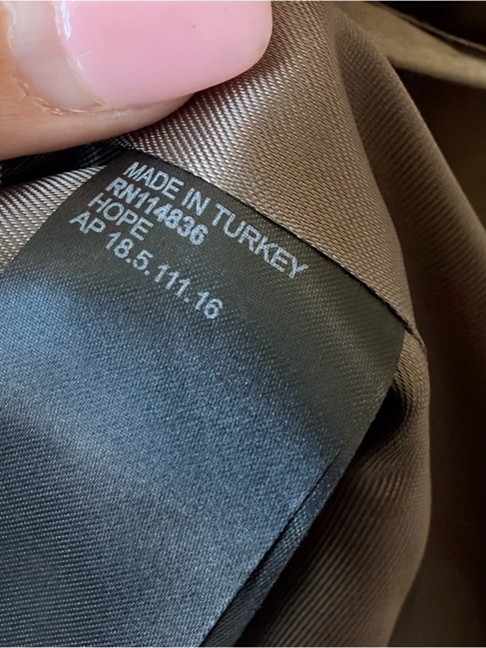 REISS Hope Single Breasted‎ Cotton Blazer Taupe size 12